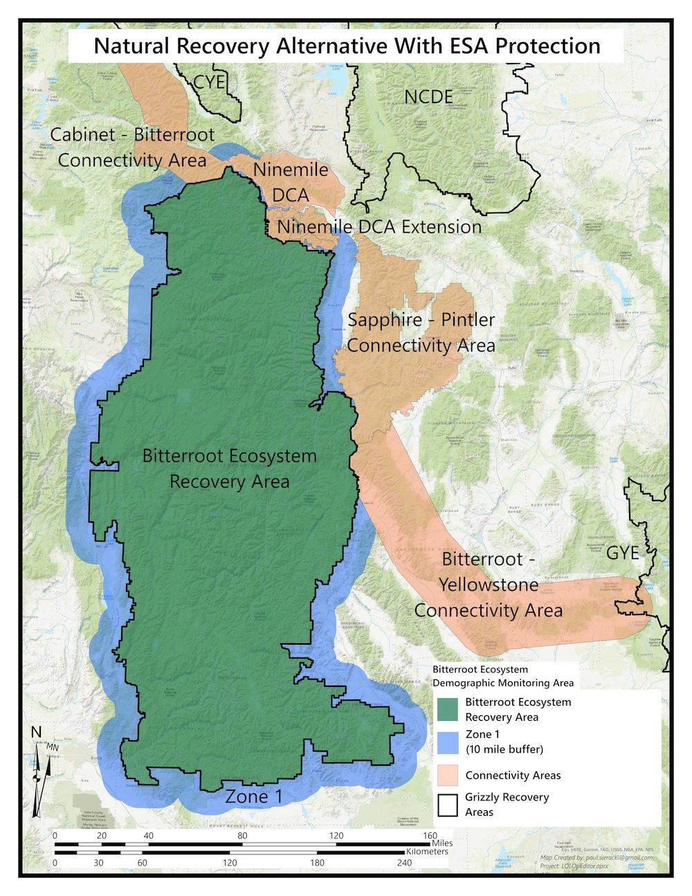 Flathead Lolo Bitterroot Citizen Task Force Bitterroot Natural Recovery Alternative